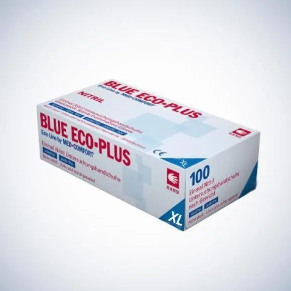 Blue Eco-Plus Nitril handschoen (extra stevig) maat XL 100stuks