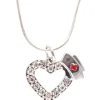Halsketting Hartje Strass