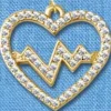 Hanger Heartbeat Goud groot