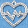 Hanger Heartbeat Zilver groot