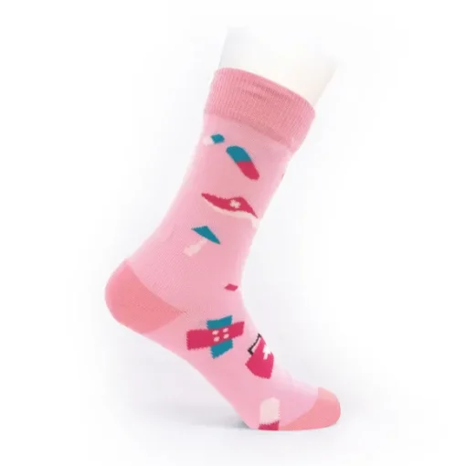 Happy Dames Sokken Care Symbols Roze