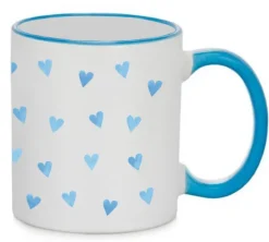 Mok Blauwe Hartjes Blauw