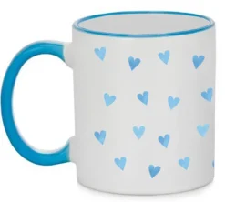 Mok Blauwe Hartjes Blauw