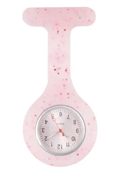Siliconen Verpleegstershorloge Glitter Roze
