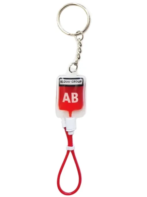 Sleutelhanger Infuuszak Bloedgroep
