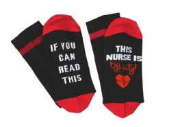 Sokken Nurse Off Duty Zwart