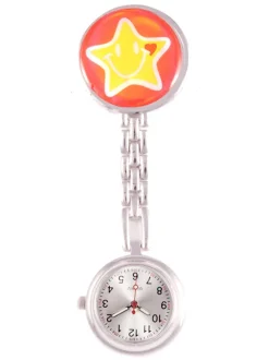 Verpleegkundehorloge Happy Ster Rood